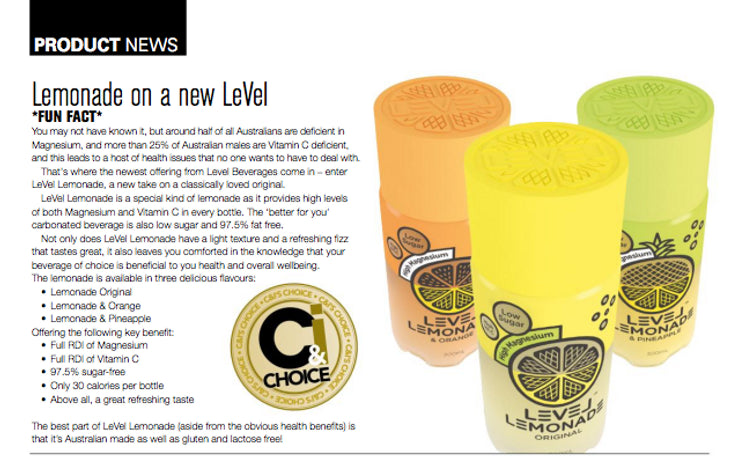 Level Lemonade is C&I's Choice