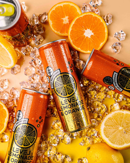 Lemonade & Orange cans