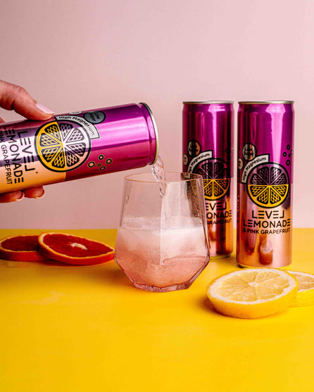 Lemonade & Pink Grapefruit cans