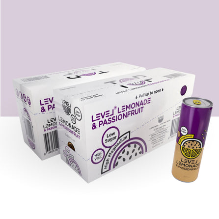 Lemonade & Passionfruit cans