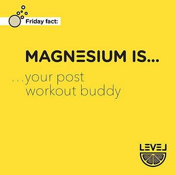 Magnesium... is your post workout buddy