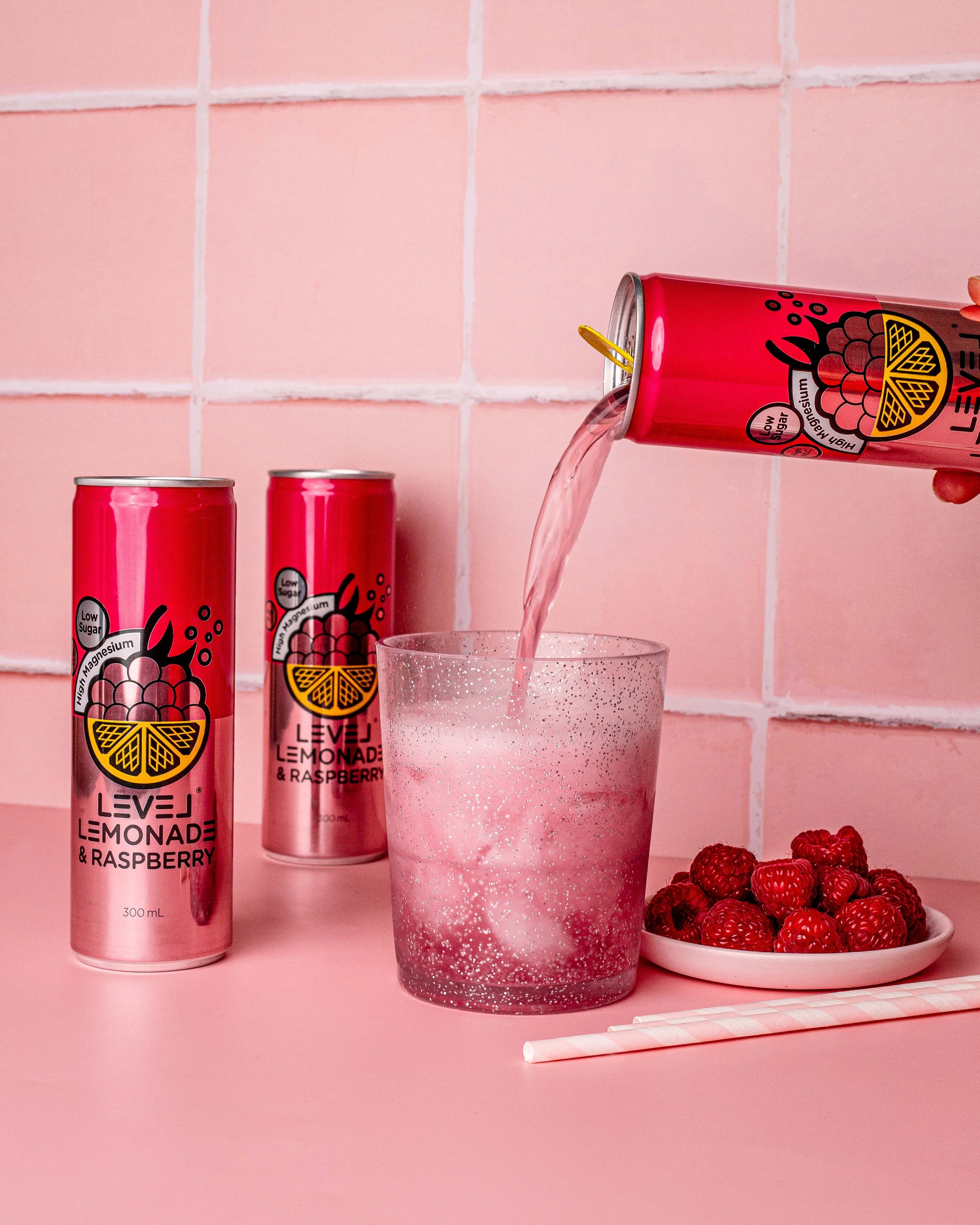 Lemonade & Raspberry Cans